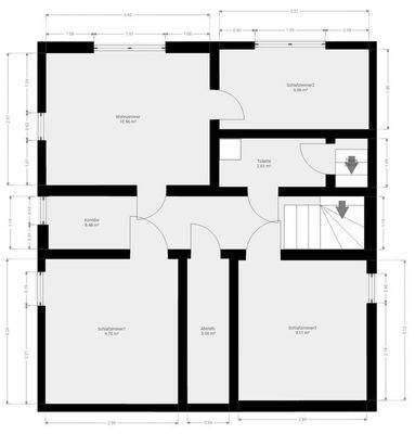 Grundriss Obergeschoss 