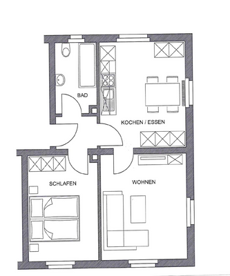 Geierweg 9 b - 1. OG links (rechts seitenverkehrt)