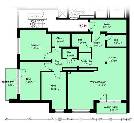 Familiengerechter Grundriss