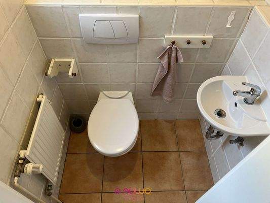 Im Erdgeschoss: das Gäste-WC