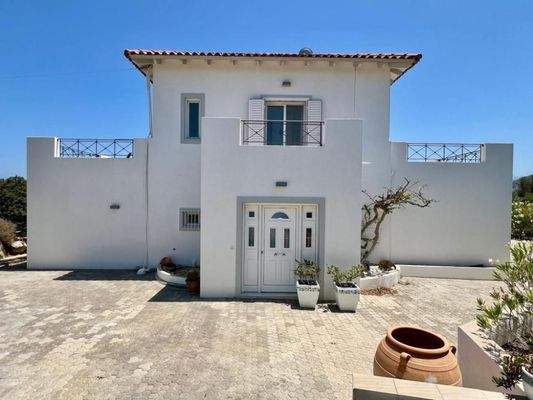 MIT VIDEO! Kreta, Kalo Chorio: Elegante freistehende Villa mit Meerblick zu verkaufen