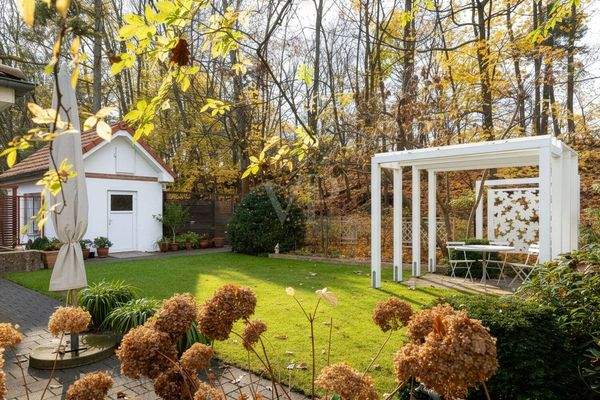 Garten und Gartenhaus 