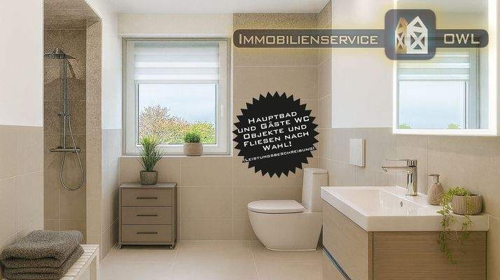 Masterbad mit Doppelwaschtisch