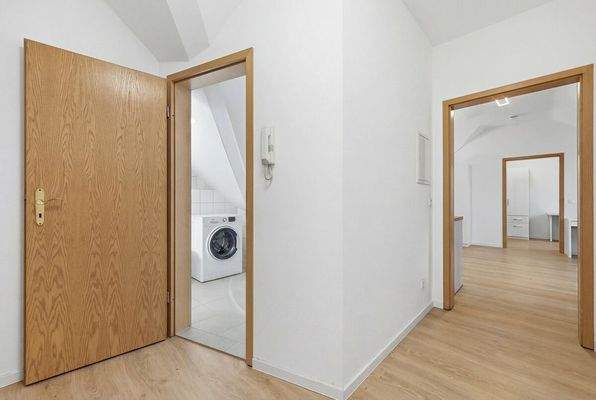 Der freundliche Eingangsbereich