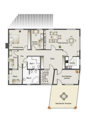 Grundriss Obergeschoss