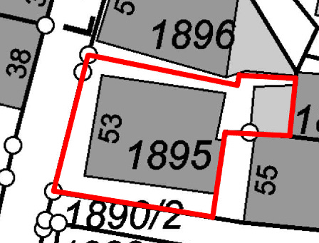 Auszug aus Lageplan