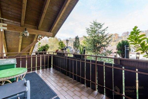 Dachgeschoss Balkon nach Westen