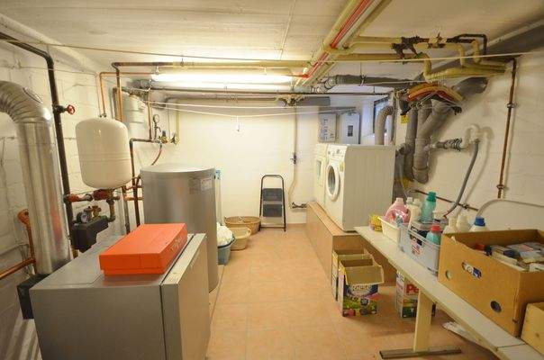 Hier wird gewaschen und geheizt ...