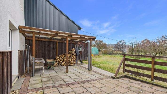 Lagerfläche für Holz