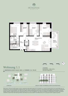 H14B_Whg 1.1_Grundriss Mühlenau Gärten