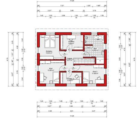 Grundriss Obergeschoss