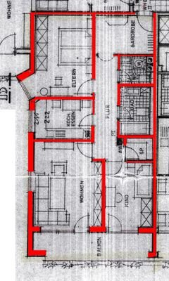 Grundriss • 3-ZKB WH im 1. OG 