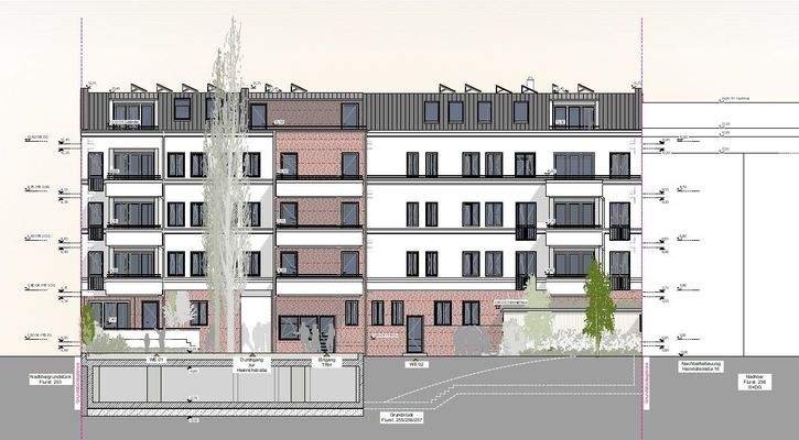 Ansicht Hof Vorderhaus