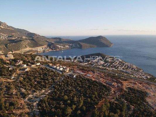 Sea and Nature-View Plots with Construction Permit in Kas Kalkan
