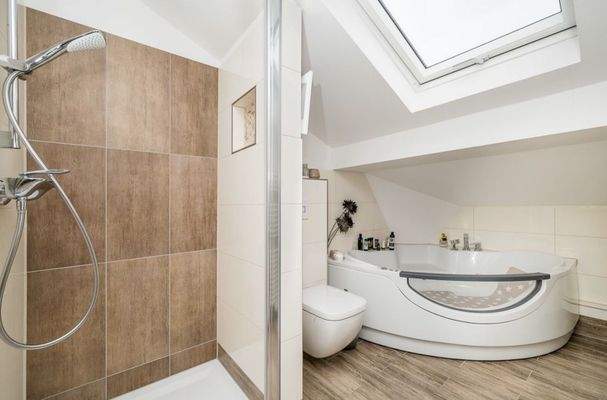 Whirlpool und Dusche im DG