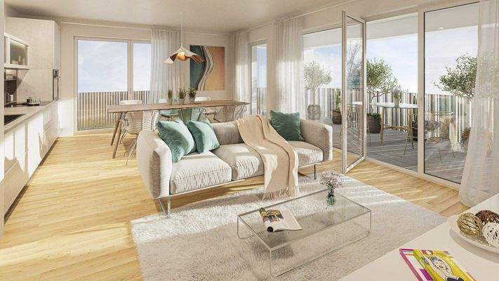 Wohnbeispiel Innenraumvisualisierung