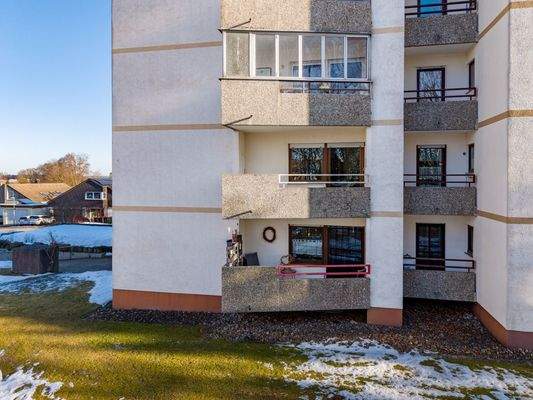 Blick auf den West-Balkon
