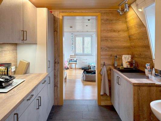 Küche im Dachgeschoss