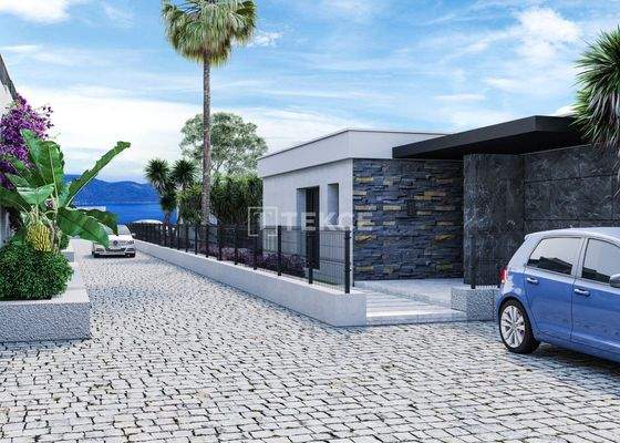 Sea View Villas with Outbuildings in Bodrum Muğla