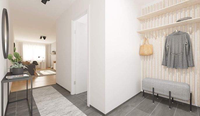 Heller und freundlicher Eingangsbereich