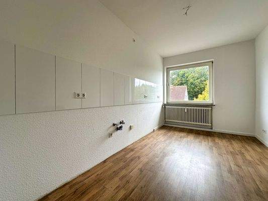 Küche mit vorhandenen Anschlüssen