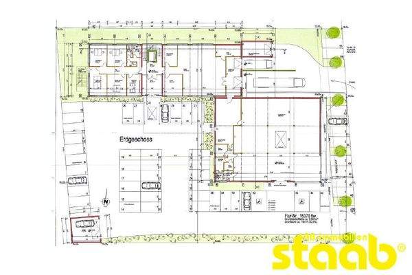 Grundriss EG - Laden - Freiflächen