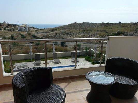 Südostkreta, Lagkada: Schöne Villa mit Meerblick zu verkaufen