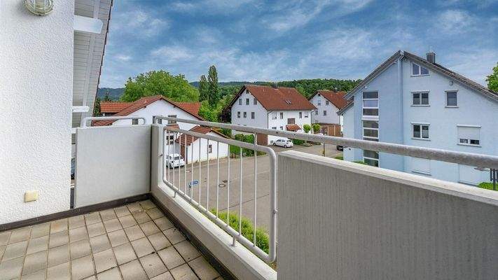 Balkon in West-Ausrichtung
