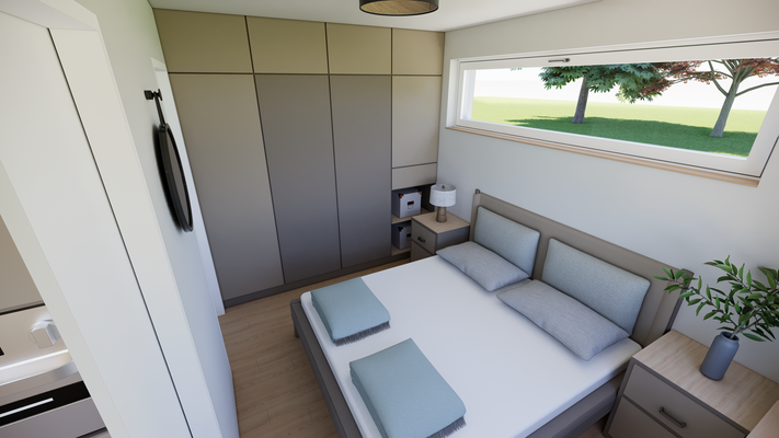 Interieur grau - Schlafzimmer