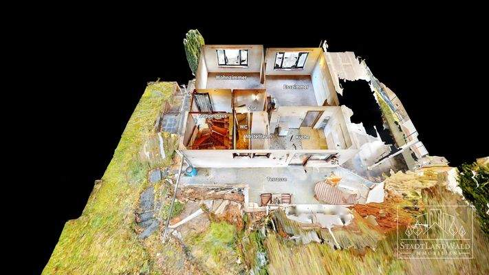 OG - Schematischer Grundriss - 3D