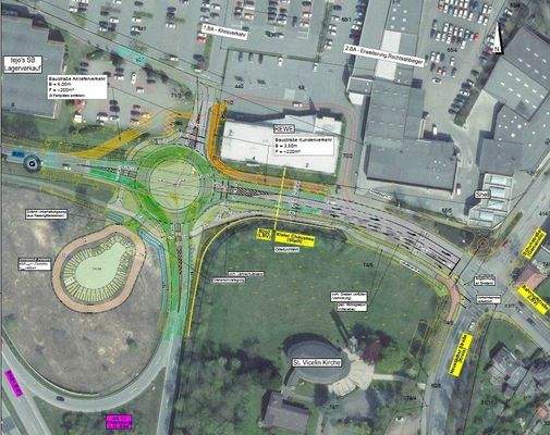 Planung Kreisverkehr