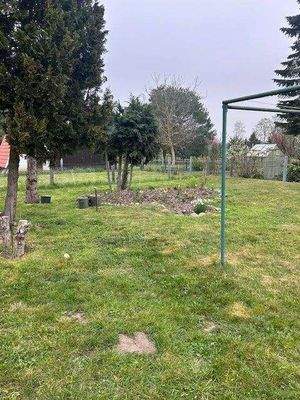 Blick ins Grundstück