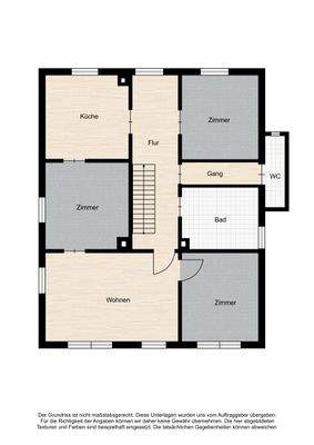 Grundriss 1. Obergeschoss (3-Zimmer-Whg.)