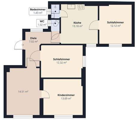 S&P | Grundriss 1. Obergeschoss links
