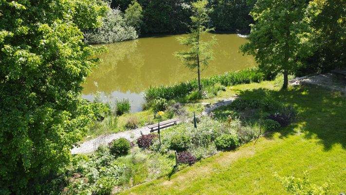 Steingarten , Blumenbeet