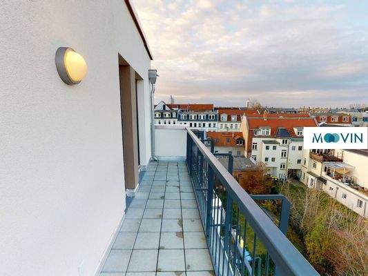 Ansicht I: Private Dachterrasse