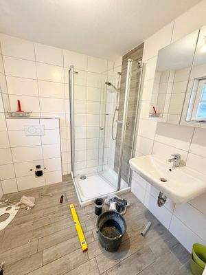 Das Badezimmer (WC wird akt. erneuert)