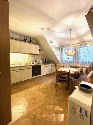 Wohnküche im Dachgeschoss