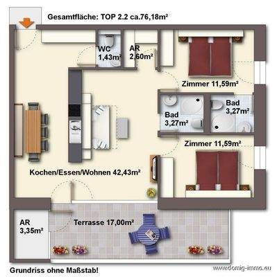 Grundriss 2.OG Top 2 