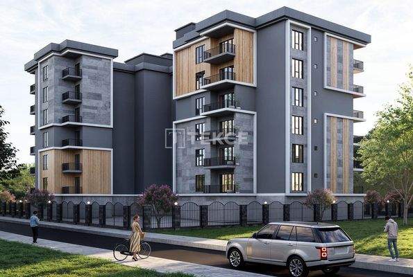 Apartments for Sale in a Complex with Pool in Trabzon Akyazı