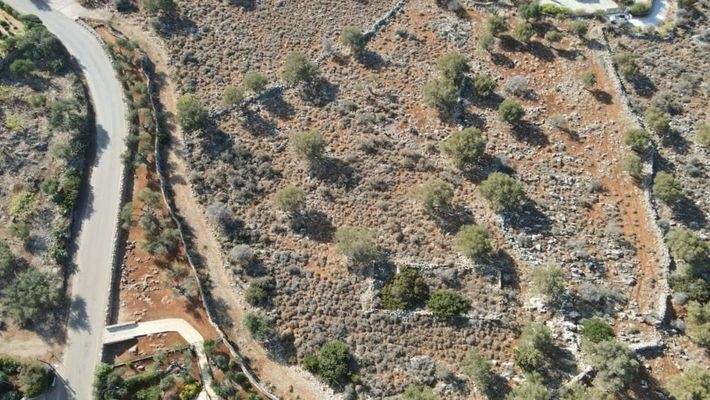 Kreta, Kokkino Chorio: Grundstück in fantastischer Lage zum Verkauf in Kokkino Chorio mit Baugenehmigung