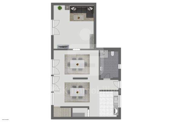 Hinteres Haus Erdgeschoss 