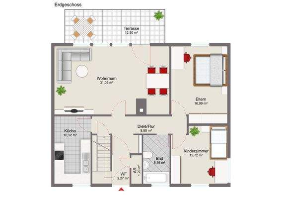 Grundriss EG (Abb. ähnlich)