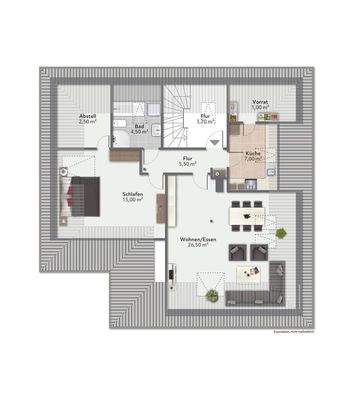 Grundriss Dachgeschoss Planung