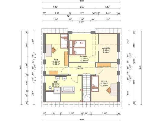 Beispielgrundriss OG