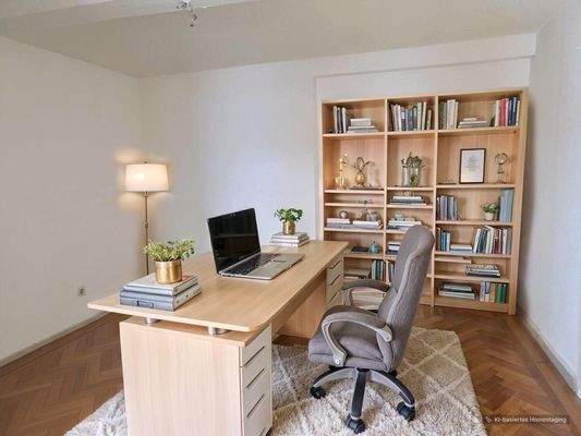 Arbeitszimmer - möbliert durch KI