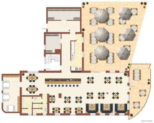 Erdgeschoss/Gastronomie