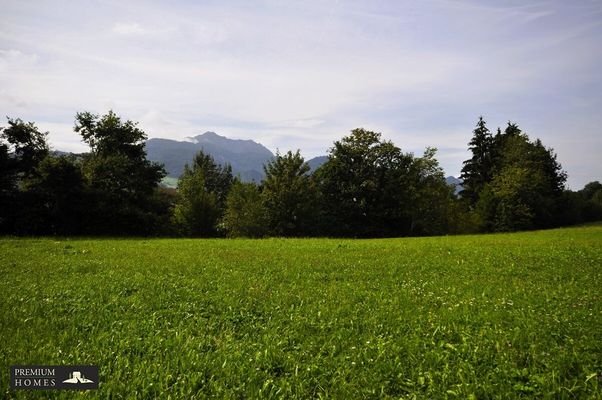 Breitenbach am Inn - Baugrundstück mit Bergpanorama - Blick Richtung Süden