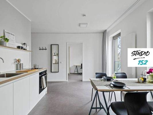 Ansicht I: Wohn- und Essbereich (Visualisierung)