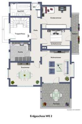 Erdgeschoss WE 2